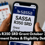 SASSA R350 SRD Grant October 2025 – Payment Dates & Eligibility Details
