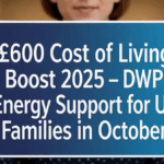 £600 Cost of Living Boost 2025 – DWP Energy Support for UK Families in October