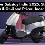EV Scooter Subsidy India 2025: State-Wise Benefits & On-Road Prices Under ₹1 Lakh