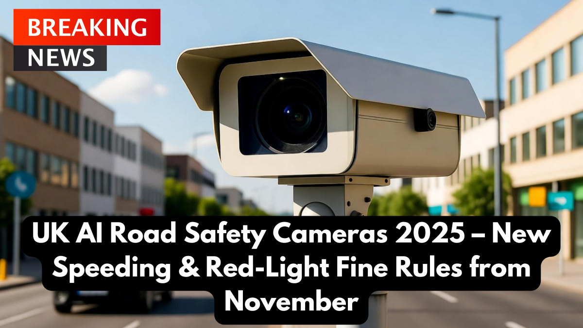 UK AI Road Safety Cameras 2025 – New Speeding & Red-Light Fine Rules from November