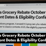 Canada Grocery Rebate October 2025 – Payment Dates & Eligibility Confirmed