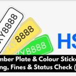 HSRP Number Plate & Colour Sticker: Online Booking, Fines & Status Check (India)