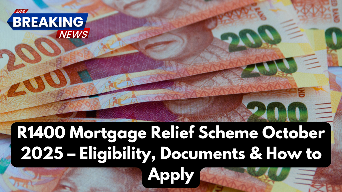 R1400 Mortgage Relief Scheme October 2025 – Eligibility, Documents & How to Apply