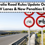 Australia Road Rules Update October 2025: EV Lanes & New Penalties Explained